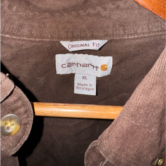 Brown Button Up Carhartt Jacket - Picture 2 of 3